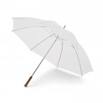 Parapluie publicitaire imprimé de grande taille couleur blanc