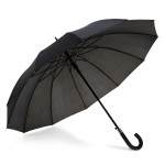 Parapluie personnalisable avec 12 baleines couleur noir