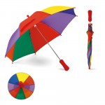 Parapluie manuel personnalisable multicolore couleur multicolore avec étui