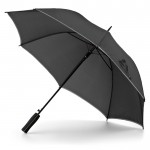 Élégant parapluie avec revers en couleurs couleur argenté mat