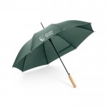 Parapluie recyclé à ouverture automatique couleur vert foncé image avec logo/99149_129-a-logo.jpg