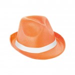 Chapeau publicitaire sublimé orange