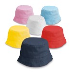 Chapeau personnalisé pour enfants couleur bleu ciel avec étui
