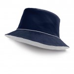 Chapeau publicitaire de plage coloré couleur bleu