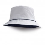 Chapeau publicitaire de plage coloré couleur blanc