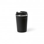 Gobelet isotherme durable en acier inoxydable recyclé 400 ml couleur noir