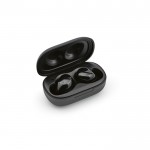 Écouteurs sans fil confortables et adaptables dans leur étui couleur noir