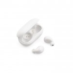 Écouteurs sans fil confortables et adaptables dans leur étui couleur blanc deuxième vue