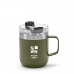 Mug en acier inoxydable recyclé à clapet rotatif 350 ml vue principale
