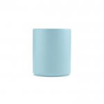 Mug en céramique à finition mate élégante sans anses 290 ml couleur bleu pastel vue frontale