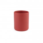 Mug en céramique à finition mate élégante sans anses 290 ml couleur rouge chiné