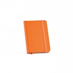 Carnet A6 ligné à couverture rigide en papier recyclé couleur orange