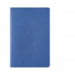 Carnet A5 à pages lignées et couverture en carton recyclé couleur bleu roi vue frontale