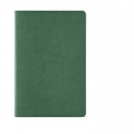 Carnet A5 à pages lignées et couverture en carton recyclé couleur vert foncé vue frontale