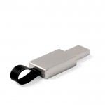 Clé USB en métal avec logo lumineux troisième vue