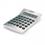 Calculatrice sérigraphiée pour entreprises couleur  argenté mat