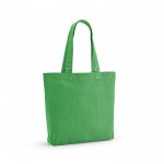 Sac de courses en coton et polyester recyclés 220 g/m² couleur vert clair
