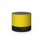 Haut-parleur portable en plastique recyclé à batterie 300mAh couleur jaune