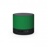 Haut-parleur portable en plastique recyclé à batterie 300mAh couleur vert
