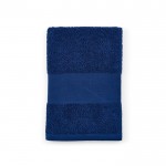 Serviette de bain 70x140 cm en coton recyclé 370 g/m² couleur bleu marine deuxième vue