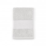 Serviette de bain 90x150cm en coton recyclé et coton 370g/m² couleur blanc deuxième vue
