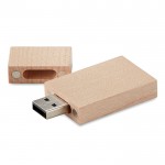 Clé USB personnalisée publicitaire en bois