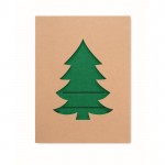 Porte-couvets de Noël écologiques en RPET couleur vert huitième vue