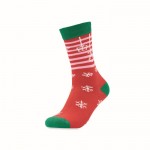 Chaussettes avec motifs de Noël couleur rouge