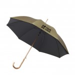 Parapluie avec extérieur doré avec zone d'impression
