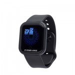 Smartwatch multifonction sans fil, bracelet réglable et USB avec zone d'impression