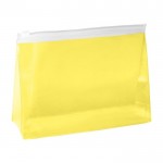 Trousse de toilette publicitaire translucide couleur jaune