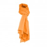 Foulard publicitaire au toucher doux et fin couleur orange