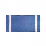 Serviette paréo avec finition tissu-éponge couleur bleu deuxième vue