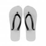 Flip-flops de sublimation couleur blanc première vue