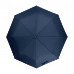 Parapluie automatique en pongé RPET Ø95 couleur bleu marine vue détaillée