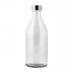 Grande bouteille en verre personnalisable couleur transparent