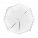 Parapluie transparent avec détail de couleur couleur blanc cinquième vue