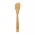 Fourchette, cuillère et spatule en bois couleur naturel quatrième vue