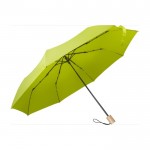 Parapluie pliable en plastique recyclé couleur vert première vue