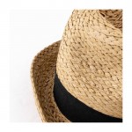 Chapeau de paille réglable avec ruban coloré personnalisable deuxième vue