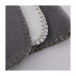Plaid en polyester à 2 couleurs réversibles 150g/m² couleur gris deuxième vue