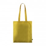 Sac à anses longues, coloris variés, coton Fairtrade 180g/m² couleur jaune quatrième vue
