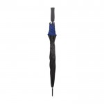 Parapluie en pongé noir avec liseré coloré Ø105 couleur bleu deuxième vue