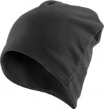 Bonnet d'hiver personnalisable en polyester doux 280g/m² couleur noir deuxième vue