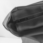 Sac à dos PC roll-top avec fermeture éclair réfléchissante couleur noir vue détaillée