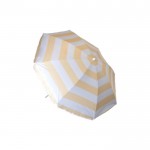 Parasol de plage en nylon avec design bicolore Ø180 couleur beige troisième vue