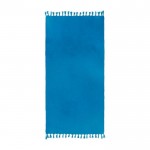 Serviette éponge en coton et polyester aux couleurs vives 320 g/m2 couleur bleu première vue