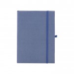 Carnets à couverture rigide fabriqués en matériaux organiques A5 couleur bleu première vue