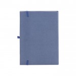 Carnets à couverture rigide fabriqués en matériaux organiques A5 couleur bleu deuxième vue
