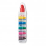 Boîte de crayons cires de couleur à offrir couleur  transparent troisième vue